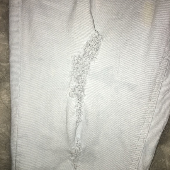 White Ripped Jeans - Picture 2 of 4